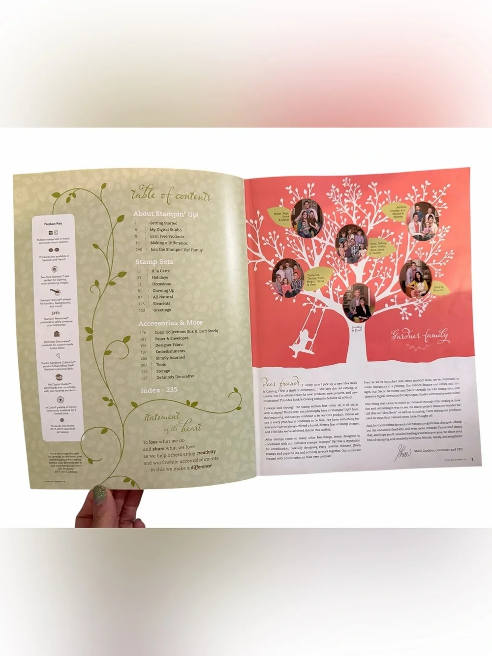 Set of 2 Stampin' Up! Idea Book & Catalogs 2011-2012 & Holiday Editions
